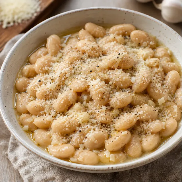 Haricots ail parmesan