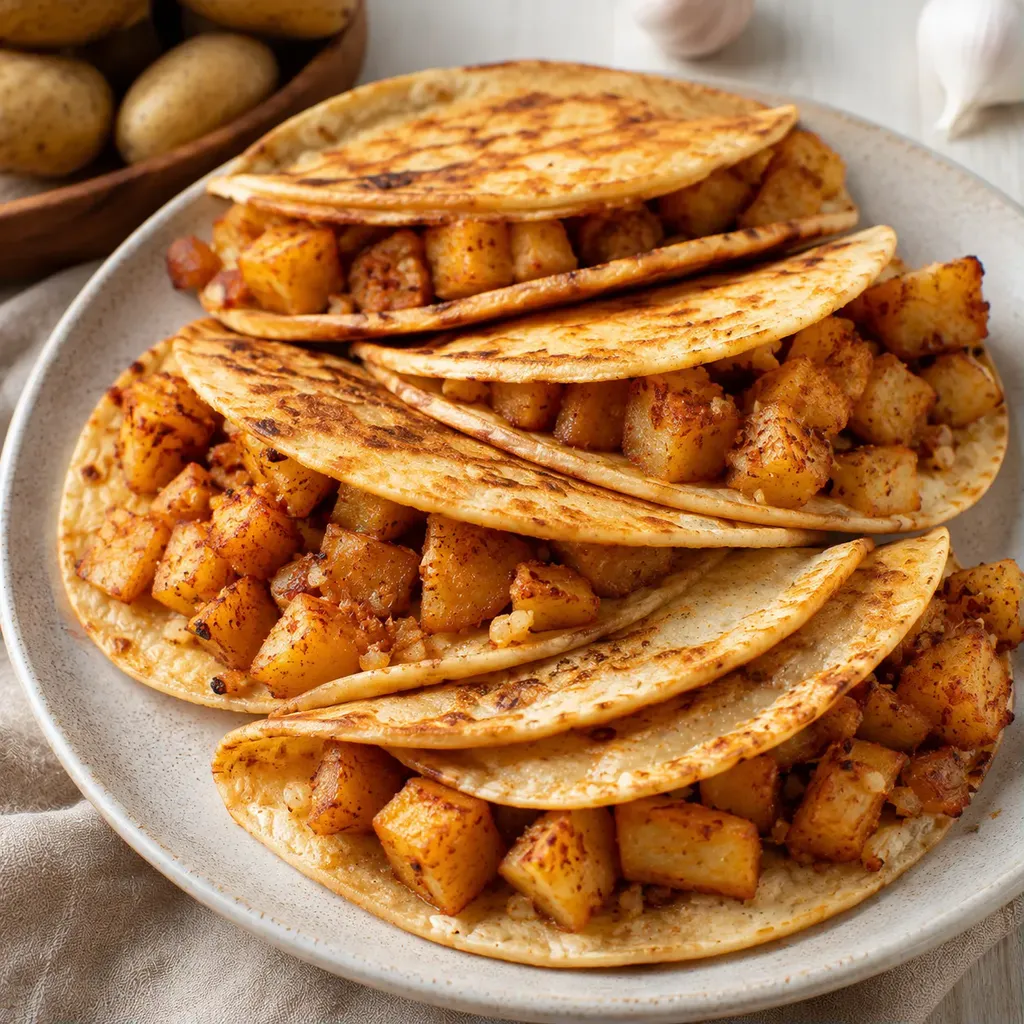 Tacos de pommes dorés