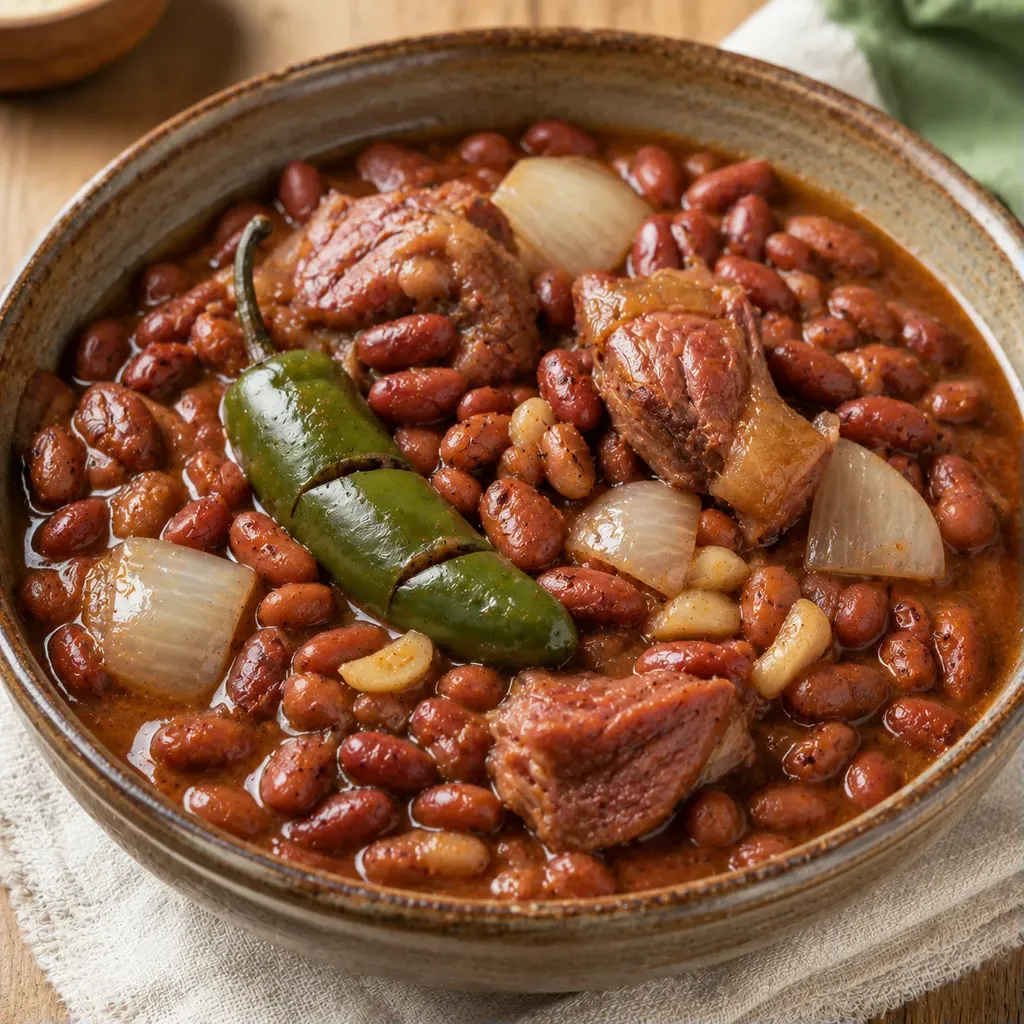 Haricots Tejano mexicains