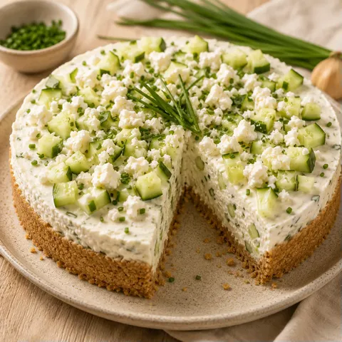 Grec cheesecake salé