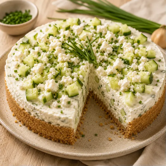 Grec cheesecake salé