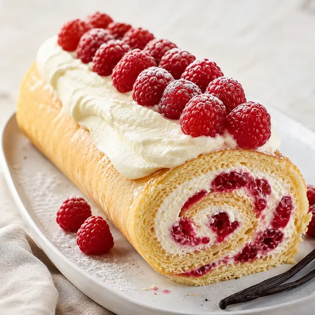 Roulé fruits vanille