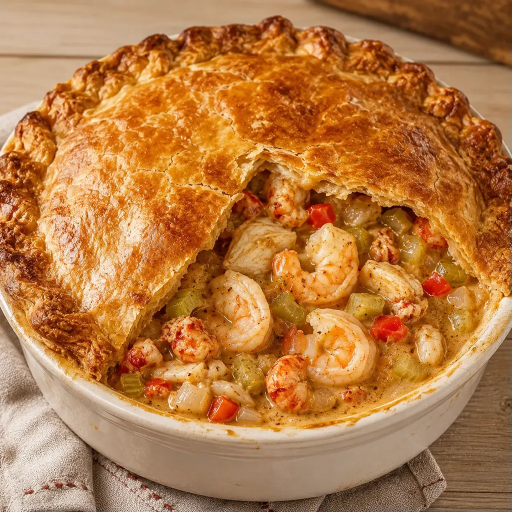 Pot pie cajun mer