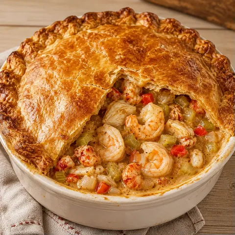 Pot pie cajun mer