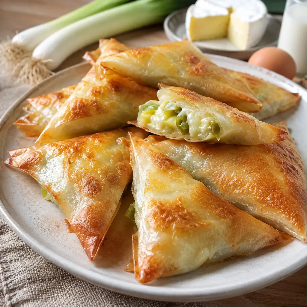 Brick poireaux brie