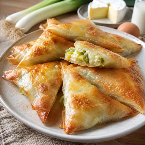 Brick poireaux brie