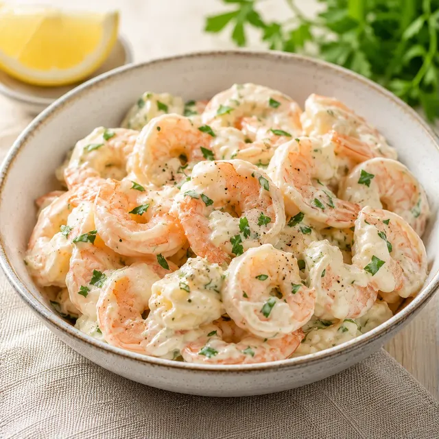 Crevettes fraîches et mayo
