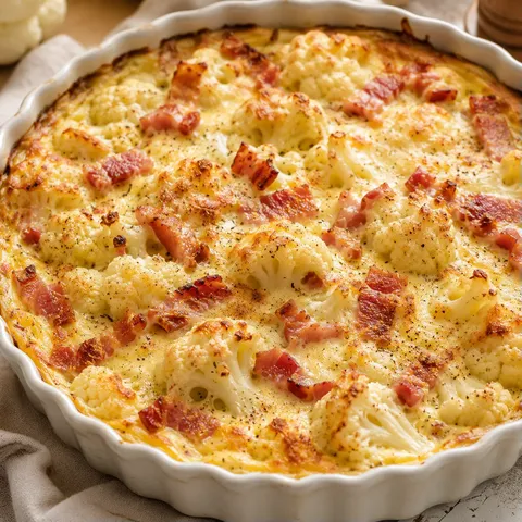 Chou-fleur et lardons