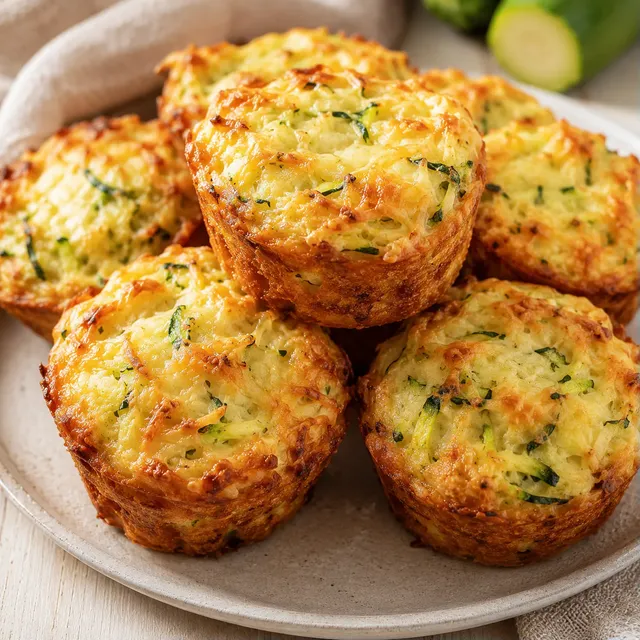 Muffins courgette parmesan
