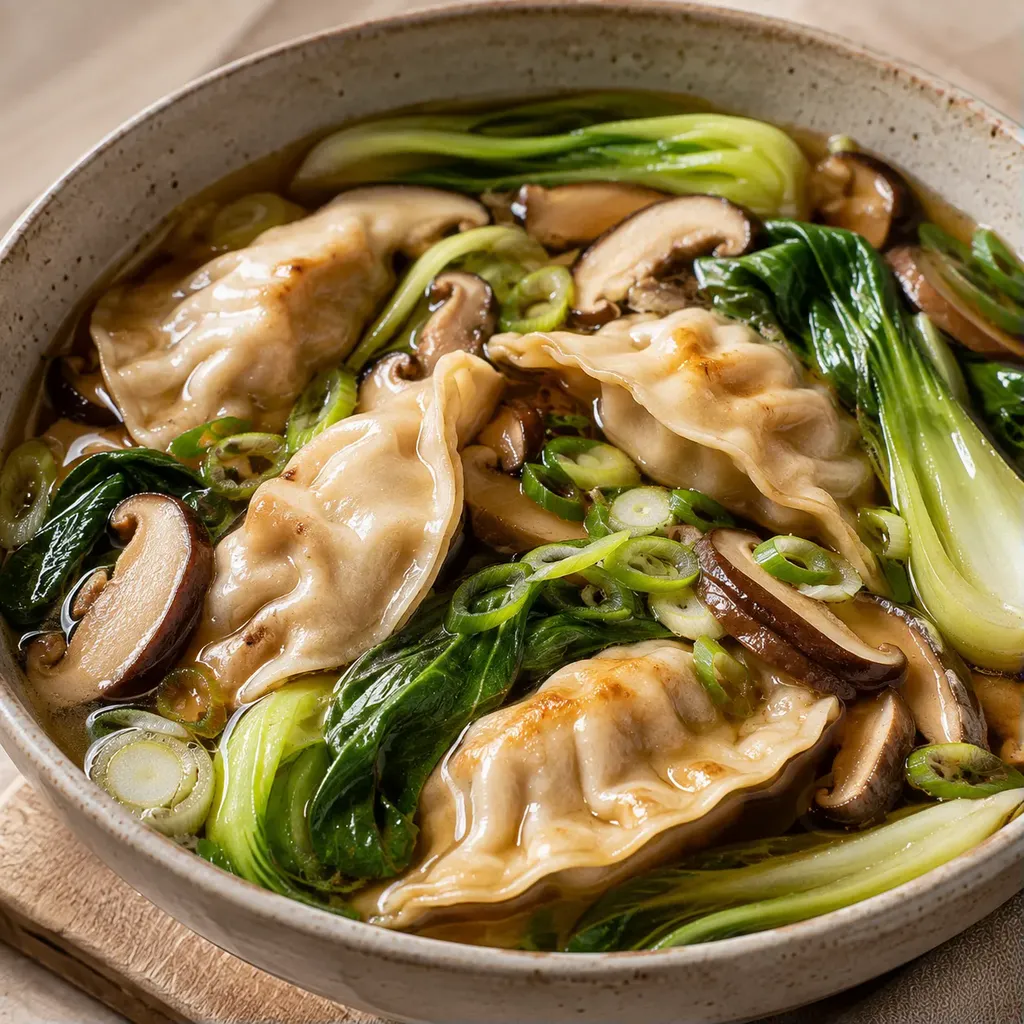 Potstickers et légumes