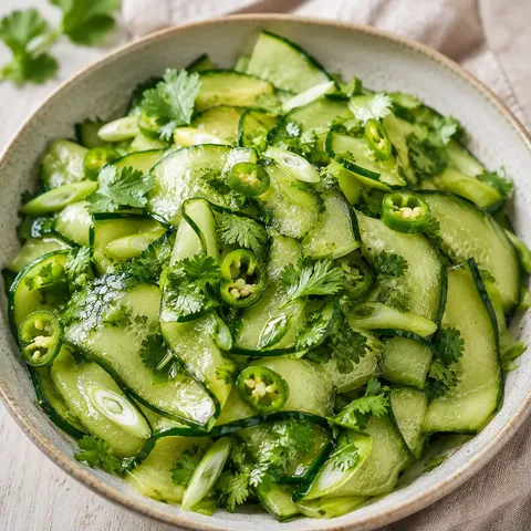 Salade pimentée coriandre