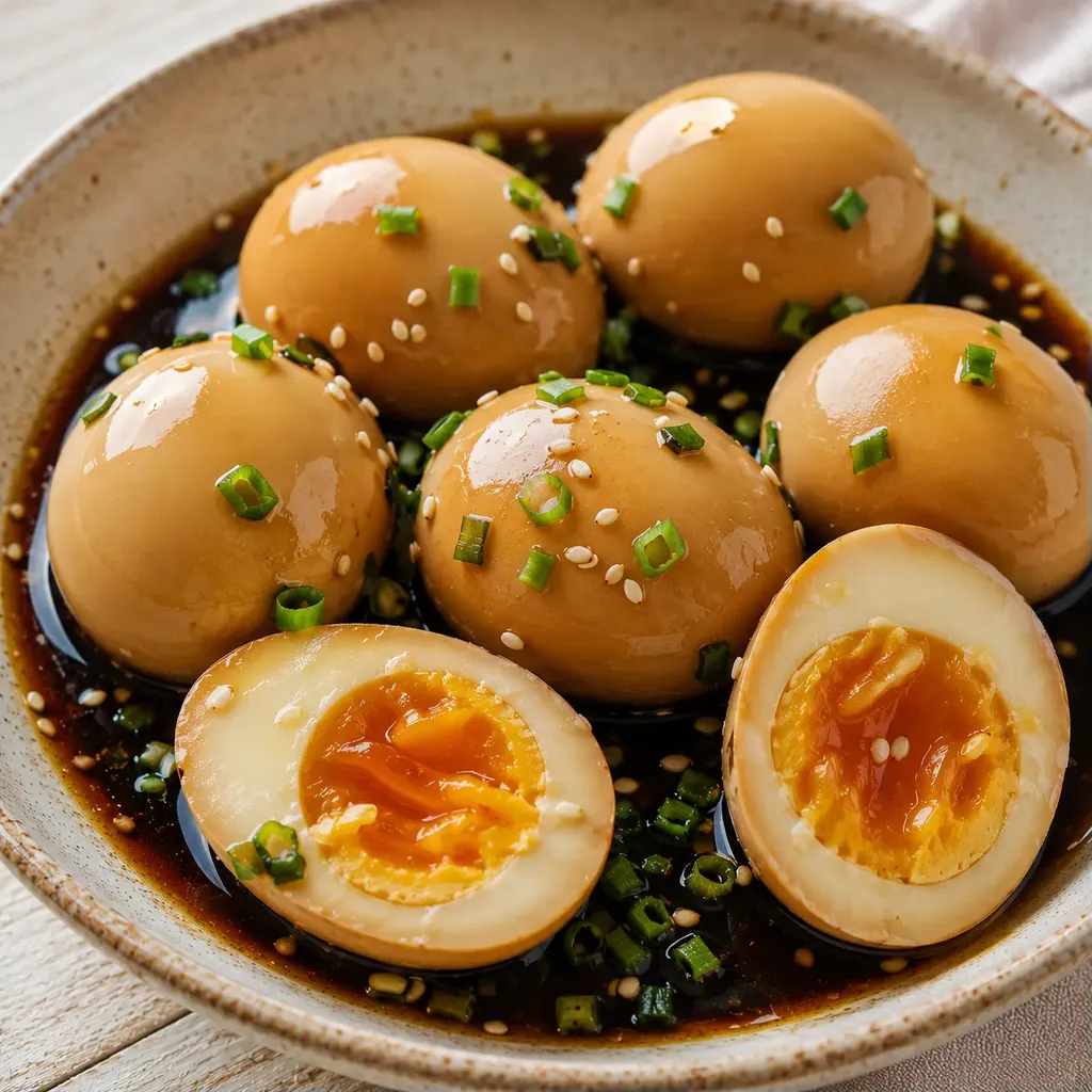 Œufs sauce soja