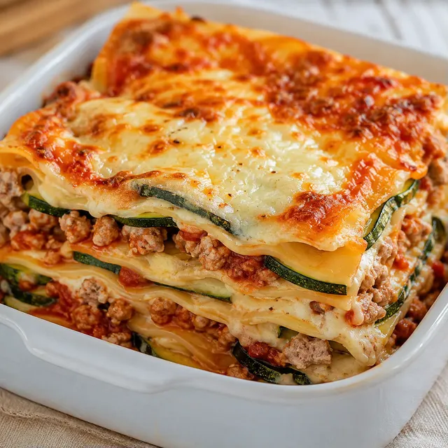 Lasagnes courgettes saucisse gourmande