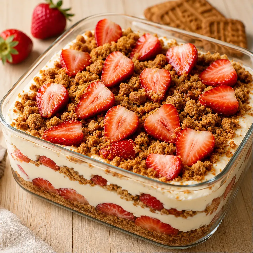Spéculoos et fraises