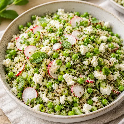 Salade Petit Pois Quinoa Feta