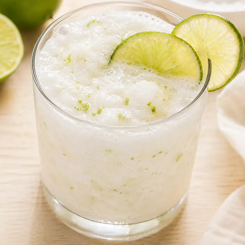 Boisson mousseuse au citron vert