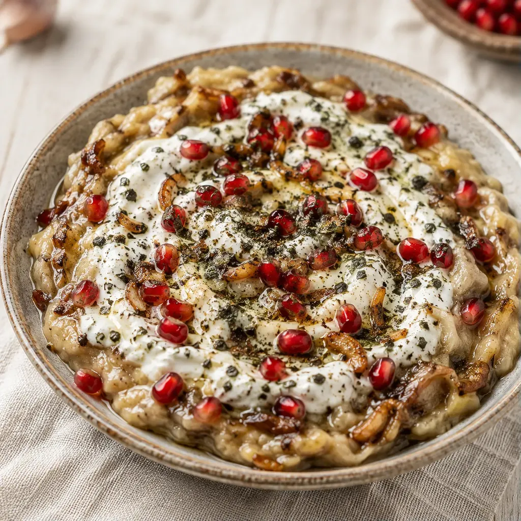 Aubergine grillée kashke
