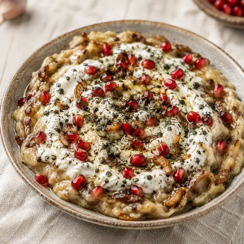 Aubergine grillée kashke
