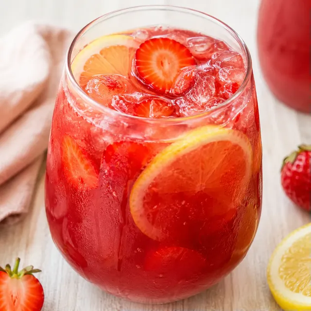 Boisson Hibiscus frais citron fraise