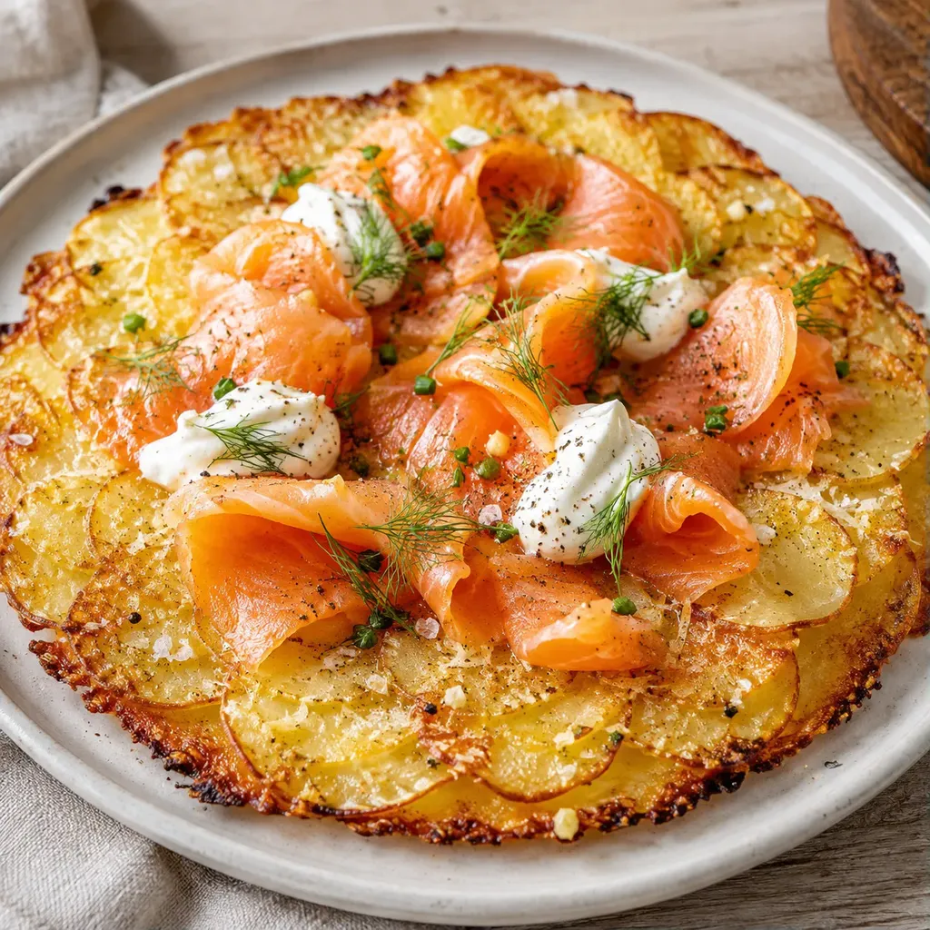 Pommes saumon croustillantes