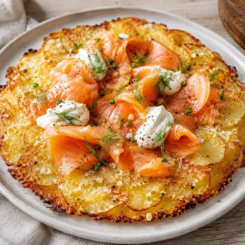 Pommes saumon croustillantes