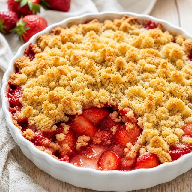 Fraises crumble faciles