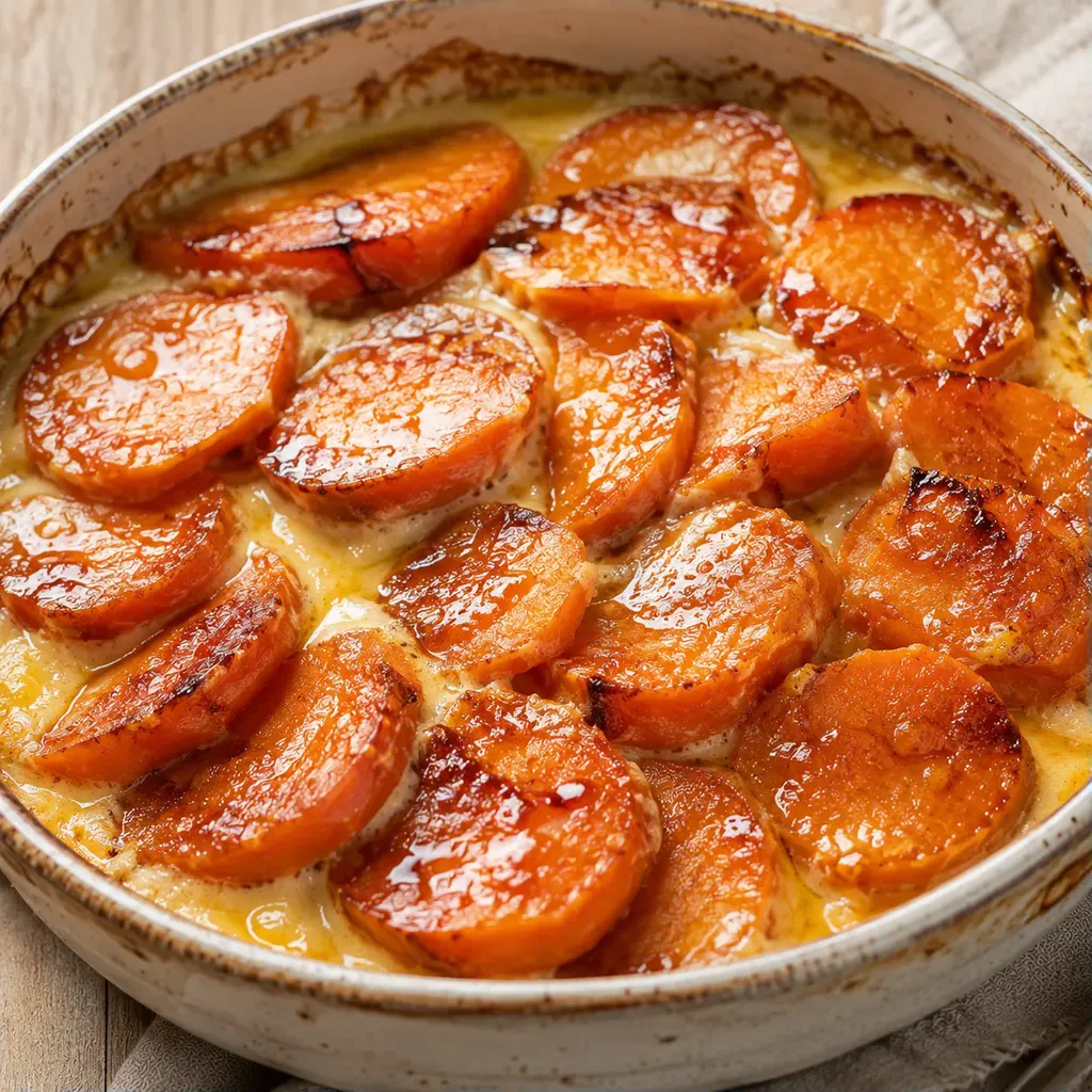Patates douces caramélisées