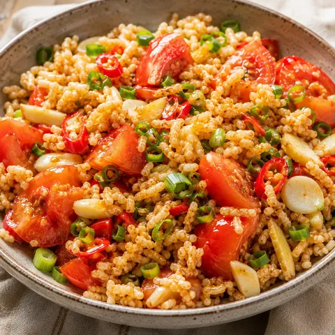 Tamari et riz croustillant maison savoureux