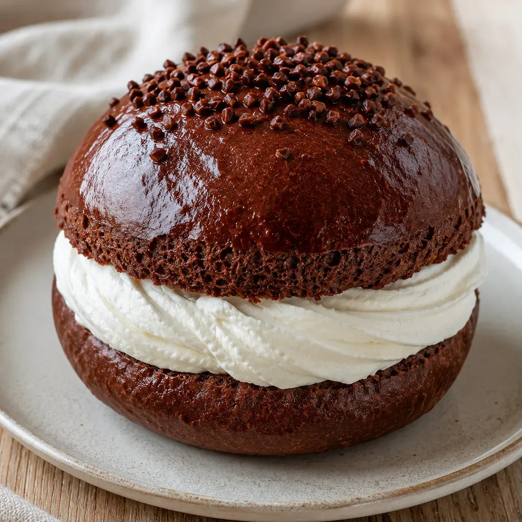 Chocolat et crème légère