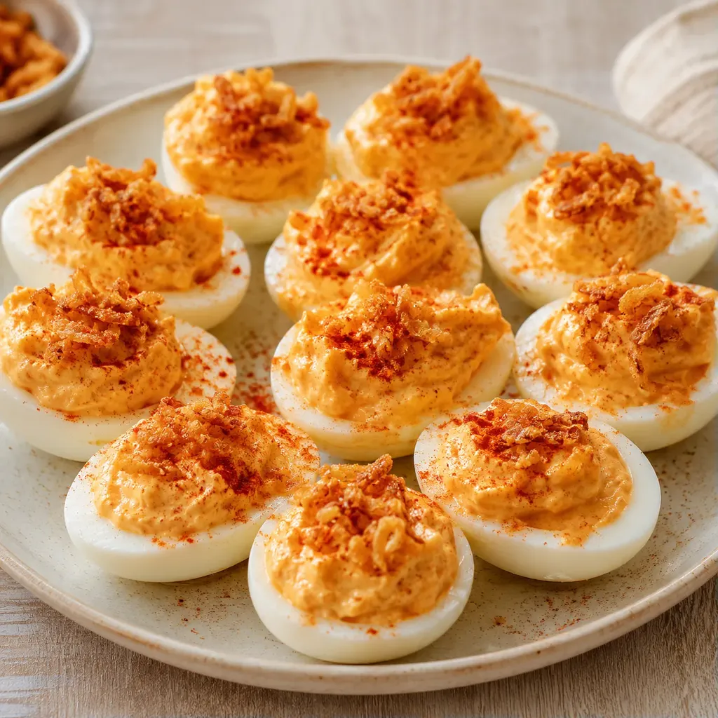 Oeufs croustillants à l'ail