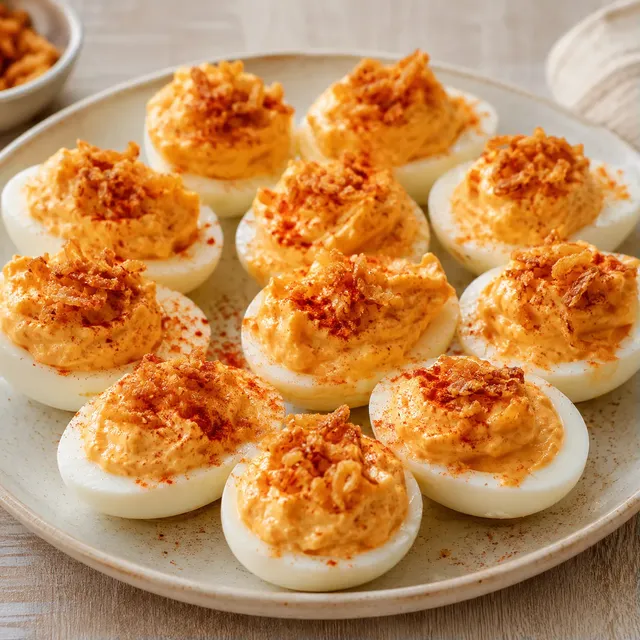 Oeufs croustillants à l'ail