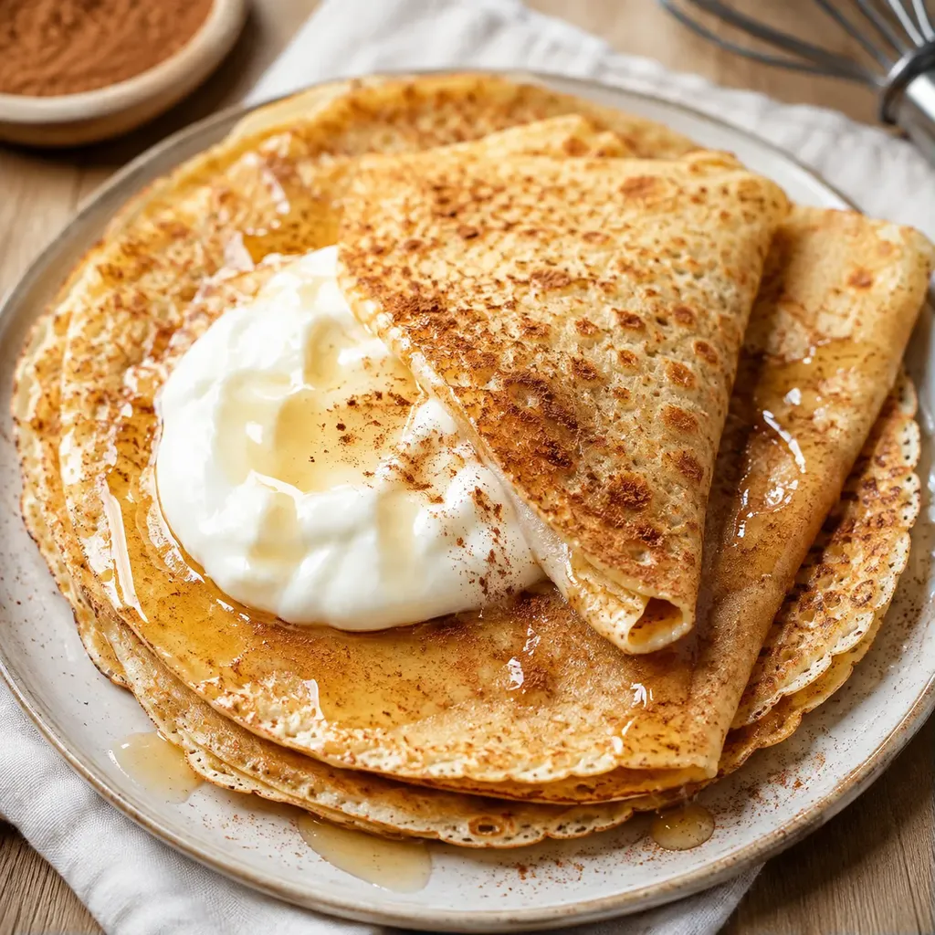 Crêpes cannelle protéinées