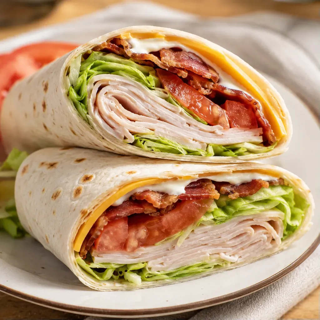 Wraps dinde bacon légers