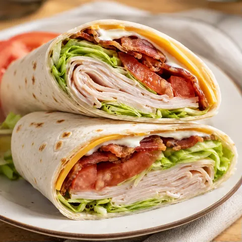 Wraps dinde bacon légers