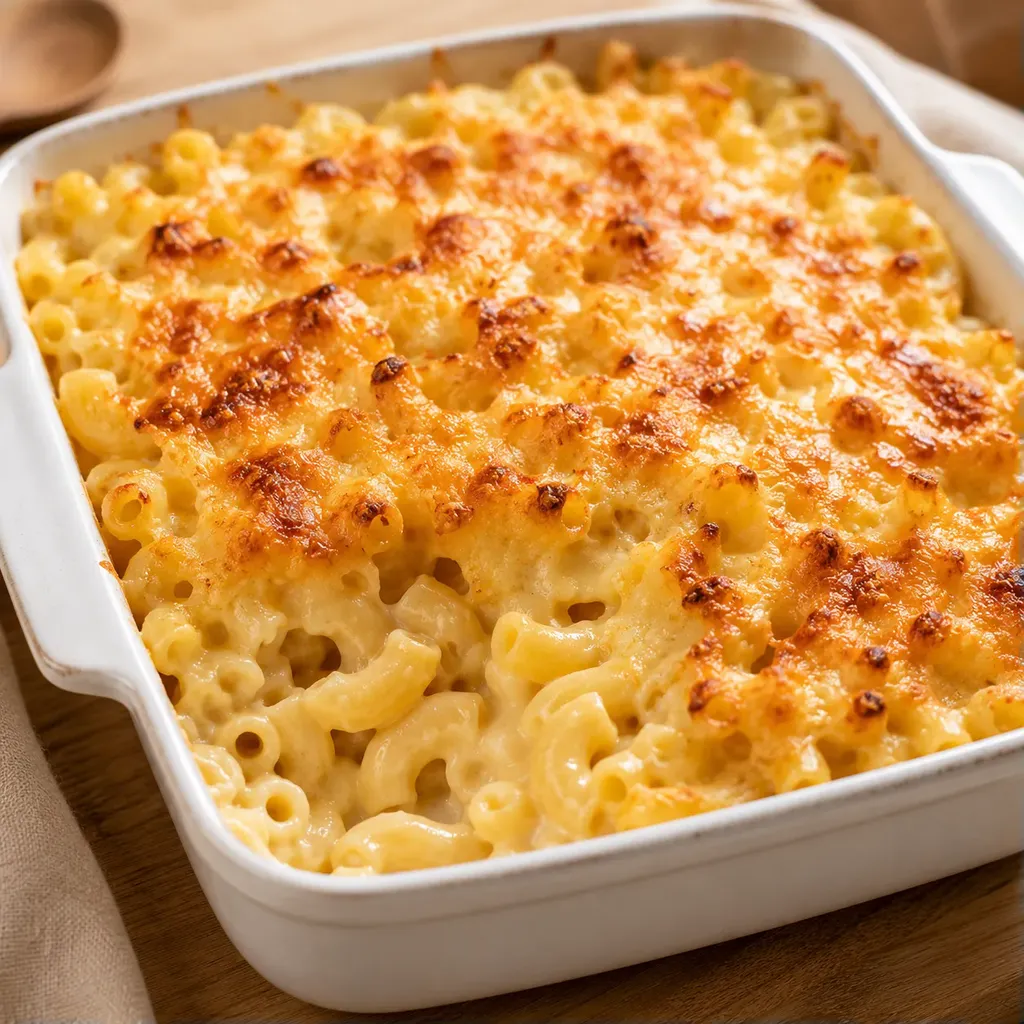 Macaronis gratinés au fromage