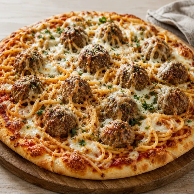 Pizza Ghetti aux boulettes