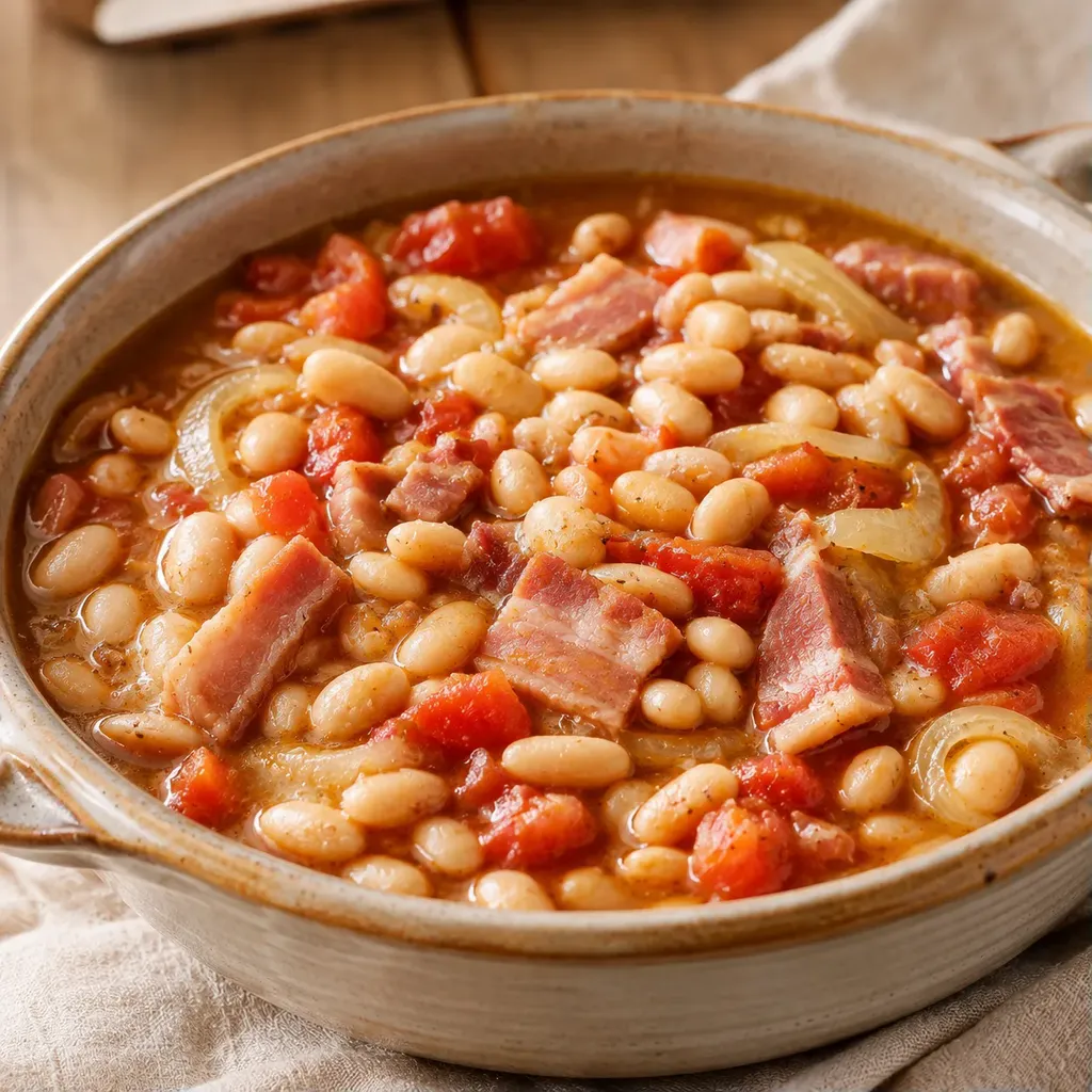 Haricots doux mijotés