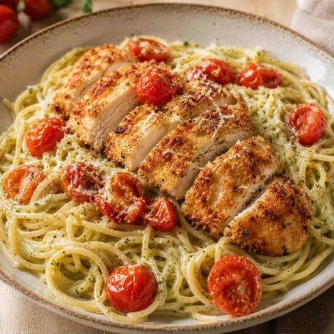 Légumes, dinde et spaghettis