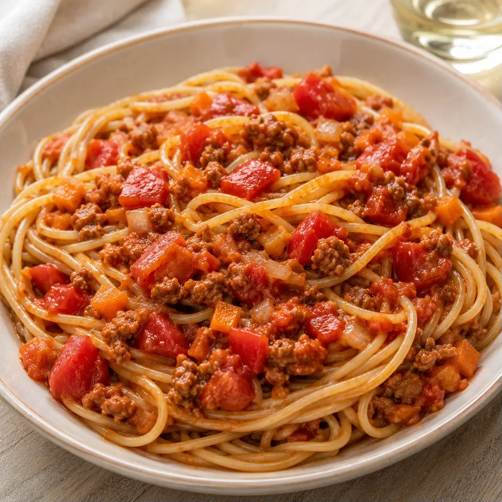 Spaghettis veggie savoureux