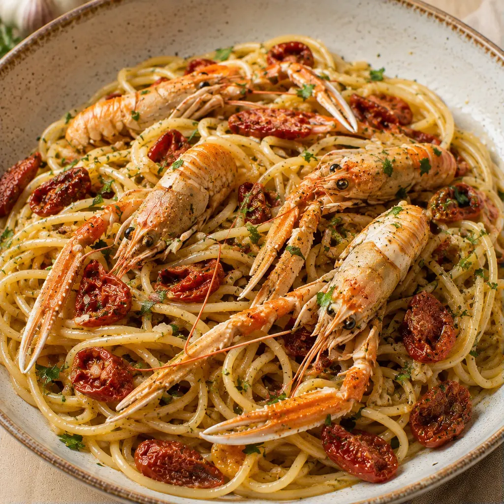 Langoustines et tomates