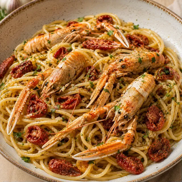 Langoustines et tomates