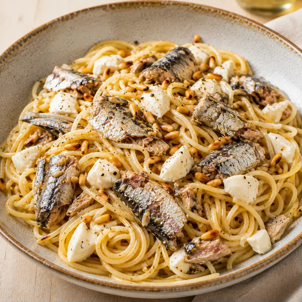 Sardines pignons mozzarella
