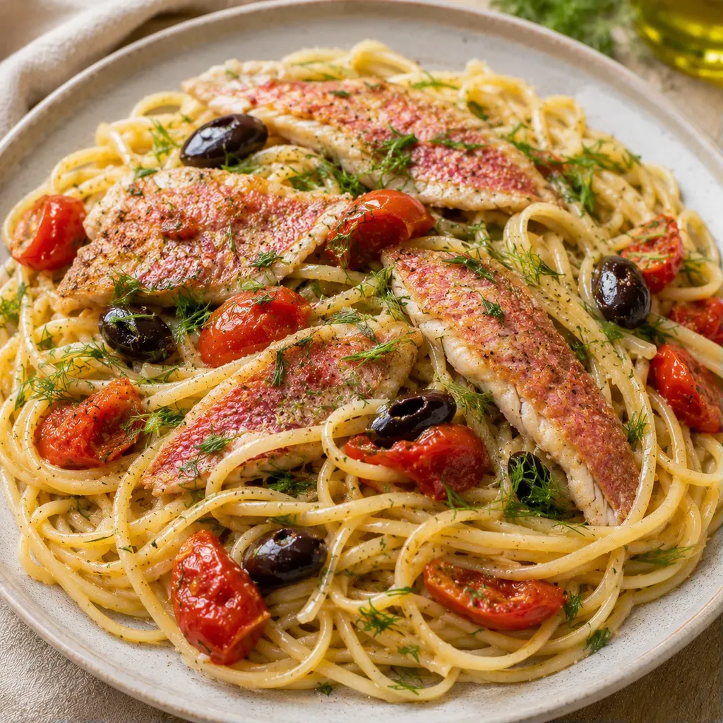 Rougets et spaghettis