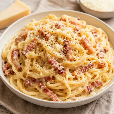 Carbonara crémeux maison