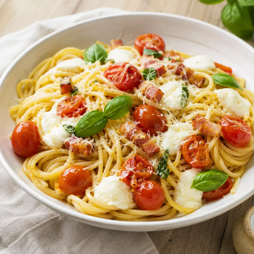 Pomodorini et guanciale