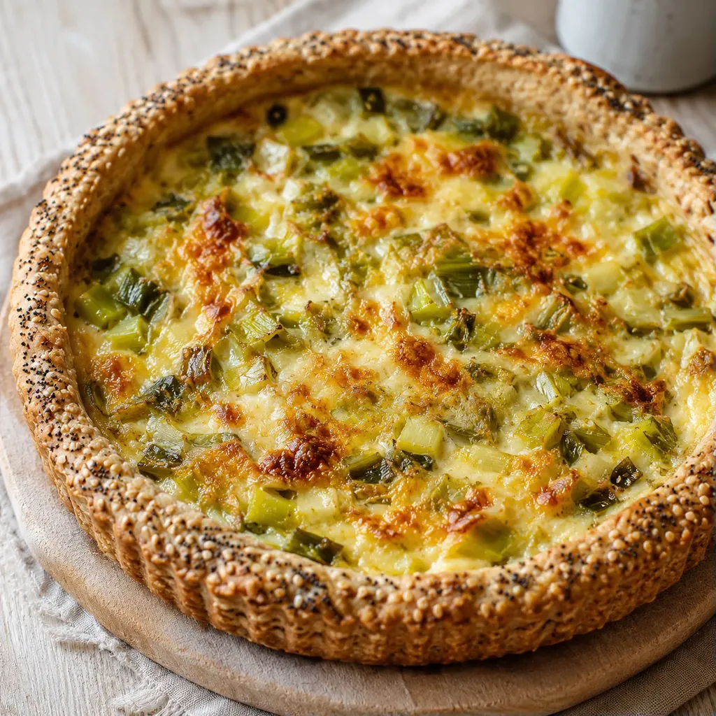 Tarte facile poireaux fromage