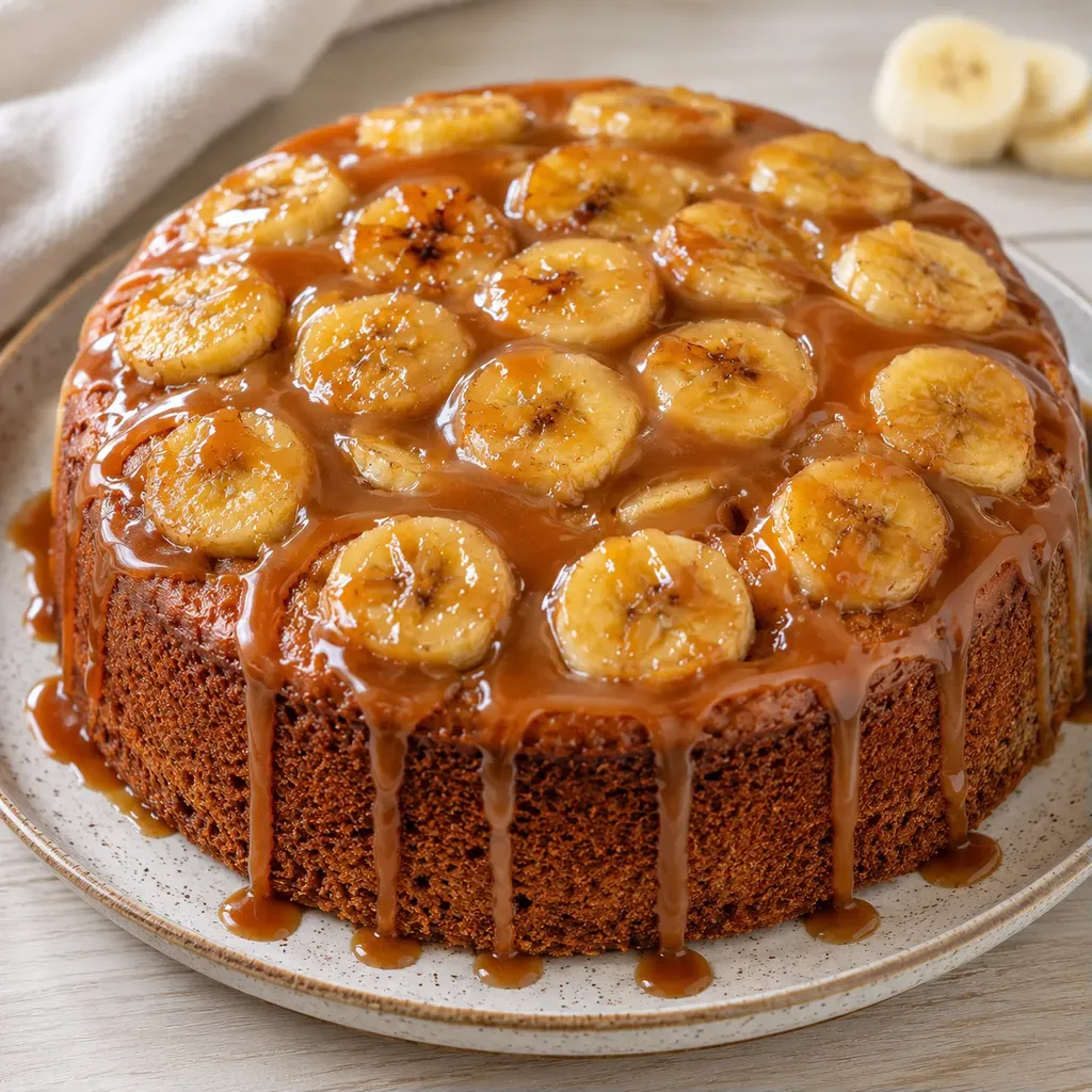 Banane caramel salé