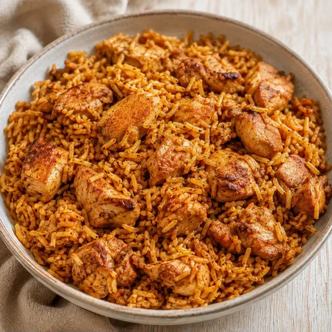 Poulet et riz épicés