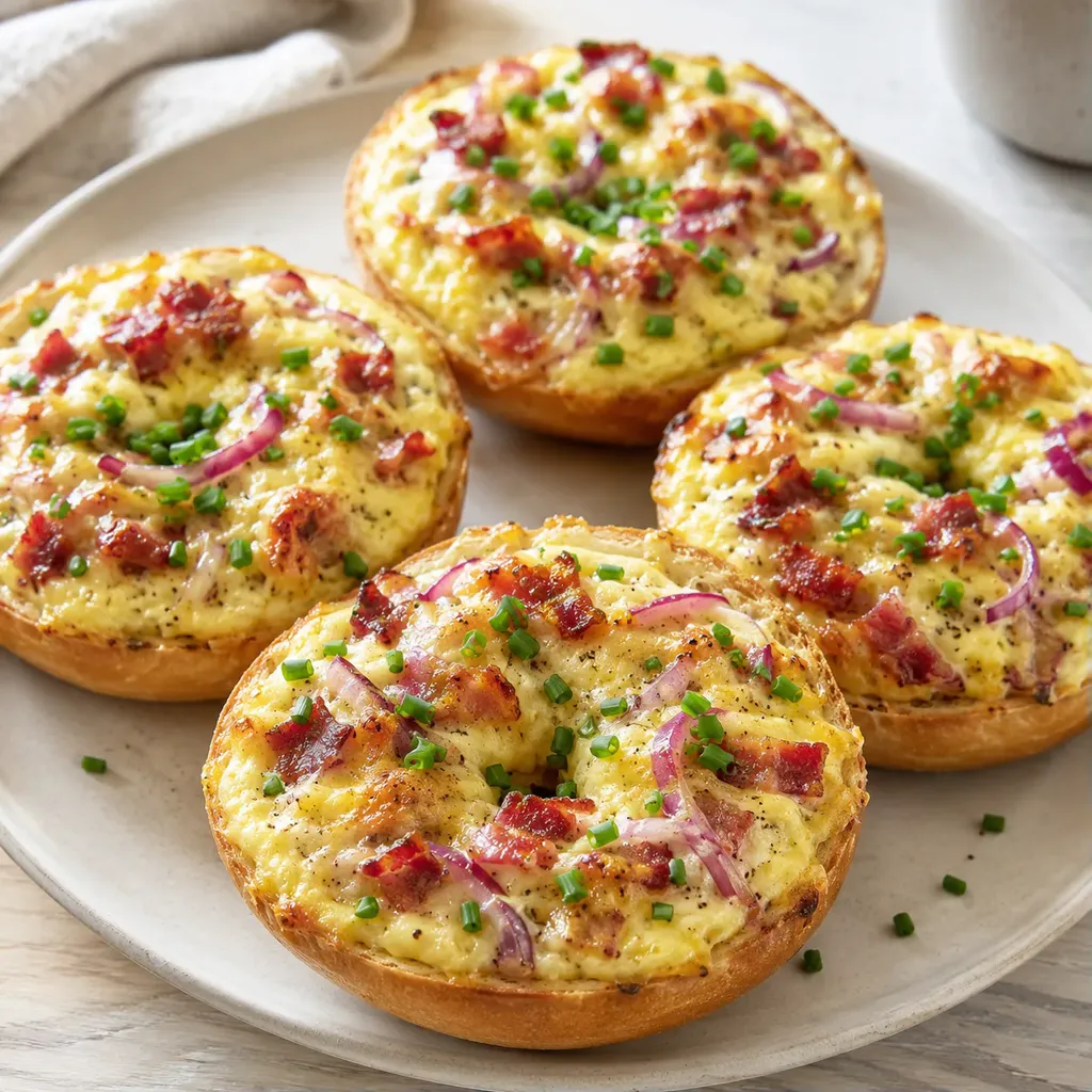 Bagels quiche savoureux
