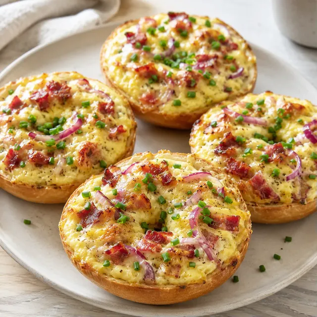 Bagels quiche savoureux